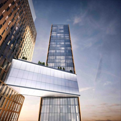 new luxury apartment skybridge