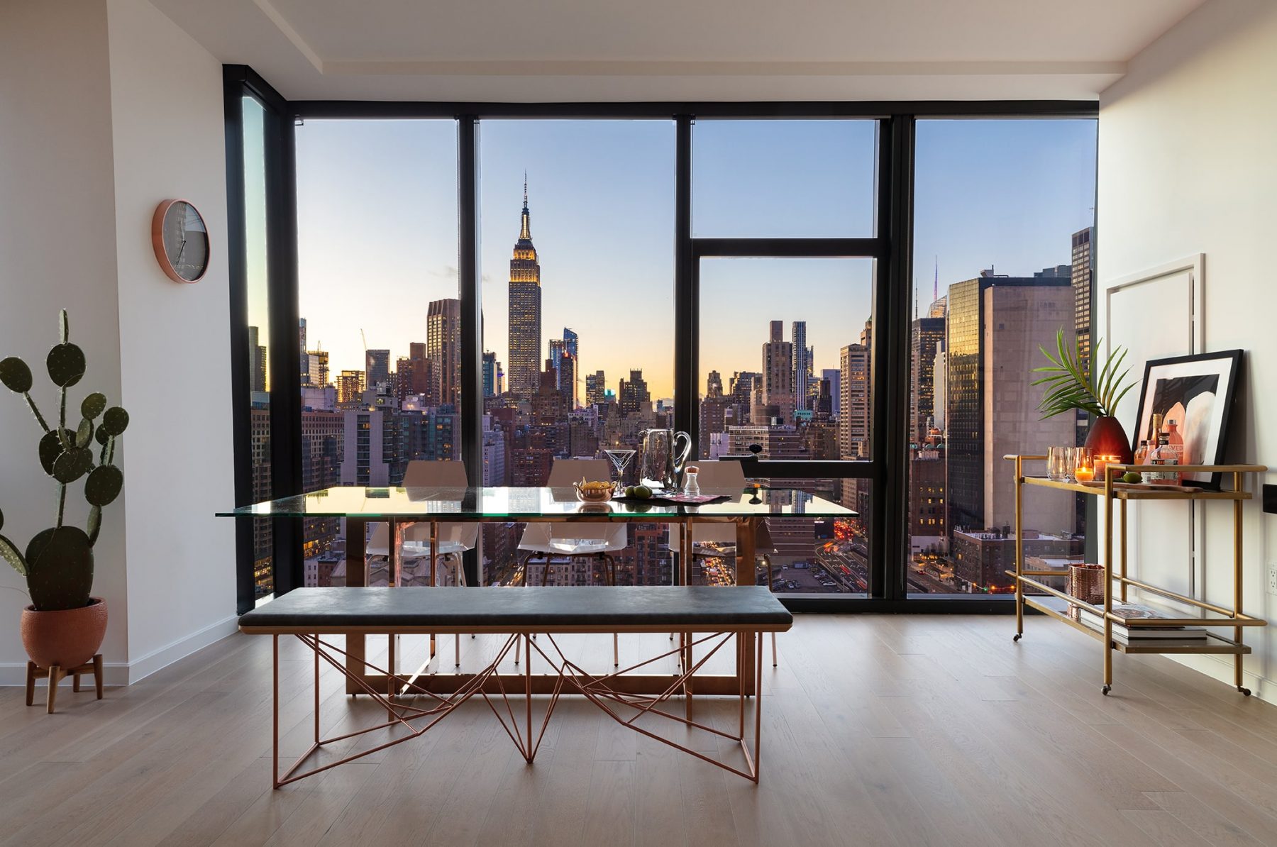 Living Room with View of Empire State